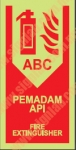 Photoluminescent Fire Extinguisher F027L